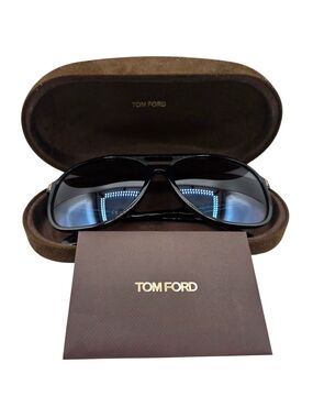 Tom Ford Men’s Black Aviator Sunglasses